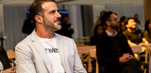 nVest founder Sivan Atad sitting in the audience at the Pitch in Sydney